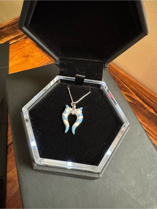 Star Wars Jewelry - Ahsoka Tano Star Wars Fine Jewelry Sterling Silver Diamond Necklace